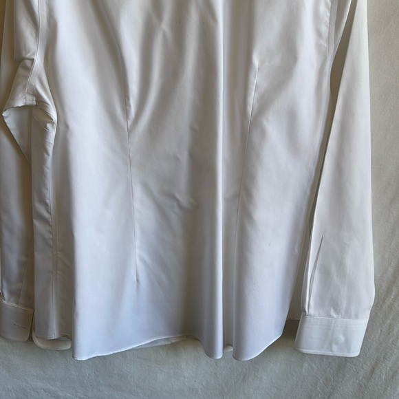Lands’ End white no iron pinpoint Oxford button-down shirt, size 10 - Picture 6 of 6